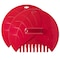Gardenised Decorative Pair of Leaf Scoops, Hand Rakes for Lawn and Garden Cleanup, Red QI003286.RD - alternate 1
